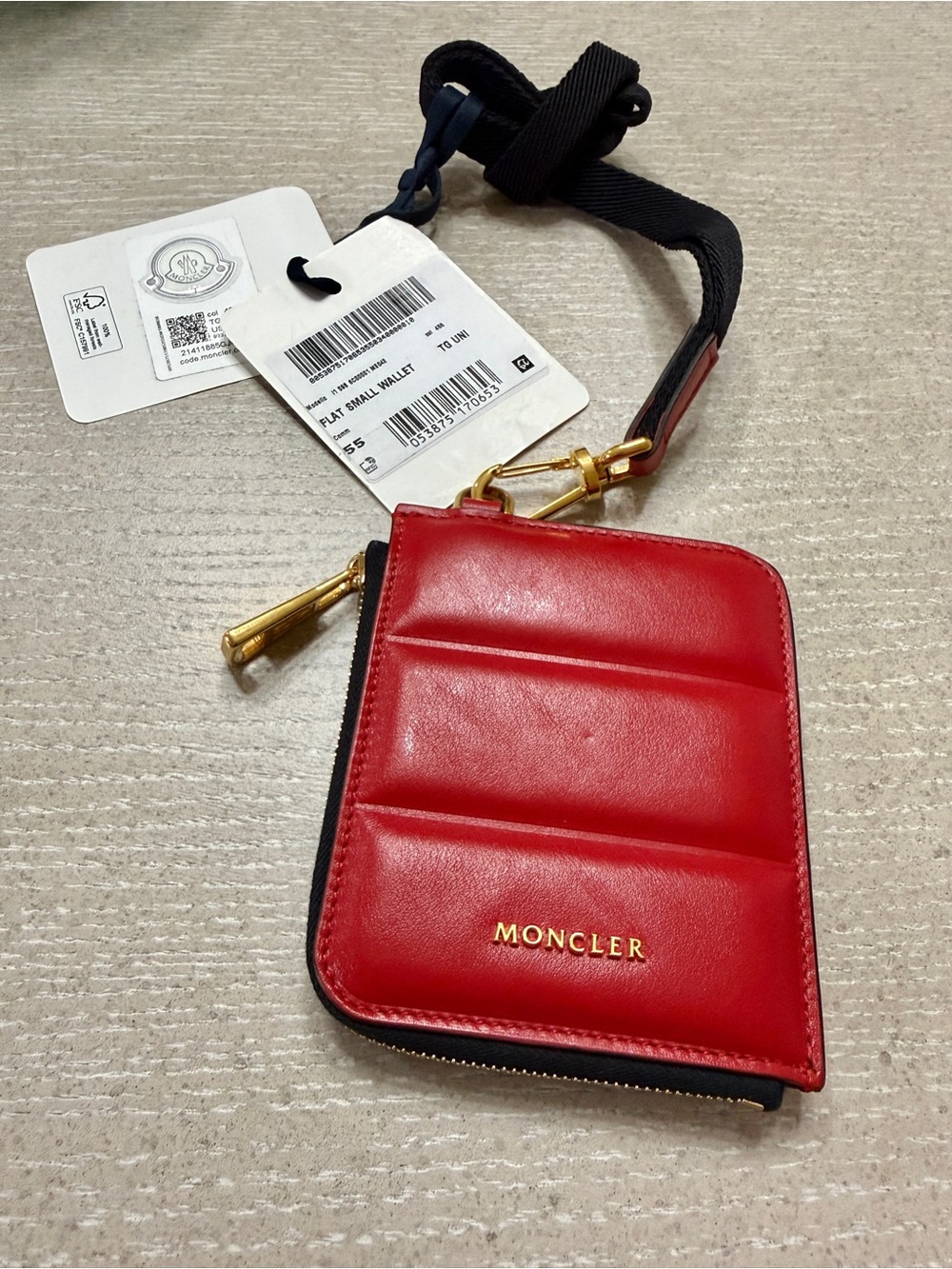 Moncler flat small wallet